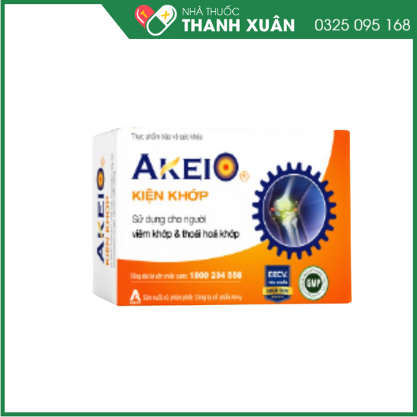 AKEIO Kiện khớp Hỗ trợ giảm các triệu chứng của viêm khớp, thoái hóa khớp